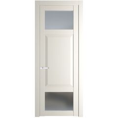 Межкомнатная дверь эмаль Profil Doors 1.3.4PD перламутр белый остеклённая
