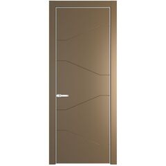 Межкомнатная дверь эмаль Profil Doors 2PE перламутр золото глухая