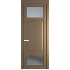 Межкомнатная дверь эмаль Profil Doors 1.3.4PD перламутр золото остеклённая