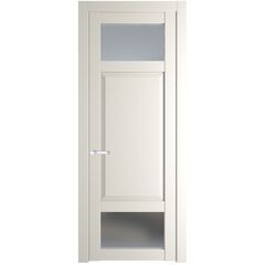 Межкомнатная дверь эмаль Profil Doors 2.3.4PD перламутр белый остеклённая