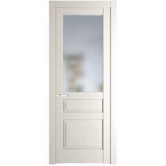 Межкомнатная дверь эмаль Profil Doors 3.5.3PD перламутр белый остеклённая