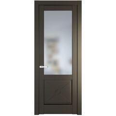 Межкомнатная дверь эмаль Profil Doors 1.2.2PM перламутр бронза остеклённая