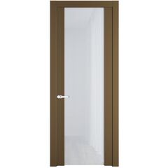 Межкомнатная дверь эмаль Profil Doors 1.13P перламутр золото остеклённая