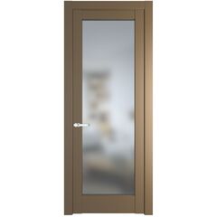 Межкомнатная дверь эмаль Profil Doors 4.1.2PD перламутр золото остеклённая