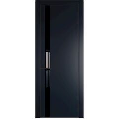 Межкомнатная дверь эмаль Profil Doors 18PA нэви блу со вставкой
