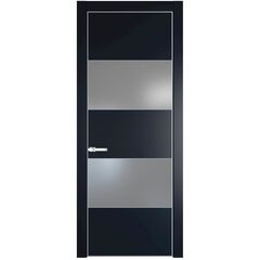 Межкомнатная дверь эмаль Profil Doors 22PA нэви блу со вставкой