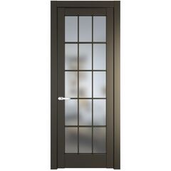 Межкомнатная дверь эмаль Profil Doors 4.1.2 (р.15) PD перламутр бронза остеклённая