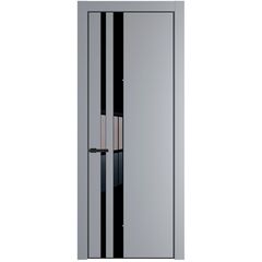 Межкомнатная дверь эмаль Profil Doors 20PA смоки со вставкой