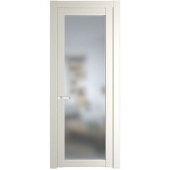Межкомнатная дверь эмаль Profil Doors 2.1.2PD перламутр белый остеклённая