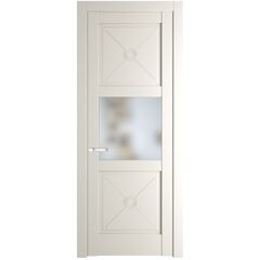 Межкомнатная дверь эмаль Profil Doors 1.4.2PM перламутр белый остеклённая