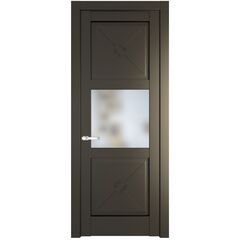 Межкомнатная дверь эмаль Profil Doors 1.4.2PM перламутр бронза остеклённая