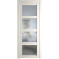 Межкомнатная дверь эмаль Profil Doors 2.4.2PD перламутр белый остеклённая