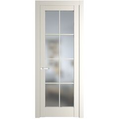 Межкомнатная дверь эмаль Profil Doors 3.1.2 (р.8) PD перламутр белый остеклённая