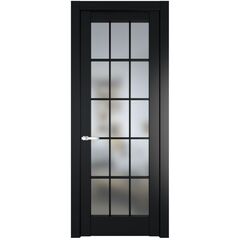 Межкомнатная дверь эмаль Profil Doors 3.1.2 (р.15) PD блэк остеклённая
