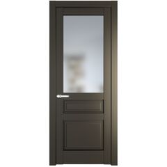 Межкомнатная дверь эмаль Profil Doors 3.5.3PD перламутр бронза остеклённая