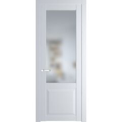 Межкомнатная дверь эмаль Profil Doors 1.2.2PD вайт остеклённая