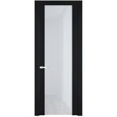 Межкомнатная дверь эмаль Profil Doors 1.13P блэк остеклённая
