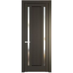 Межкомнатная дверь эмаль Profil Doors 3.5.1PM перламутр бронза остеклённая