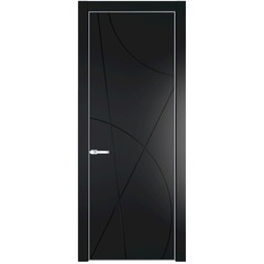 Межкомнатная дверь эмаль Profil Doors 4PE блэк глухая