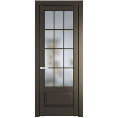 Межкомнатная дверь эмаль Profil Doors 3.2.2 (р.12) PD перламутр бронза остеклённая