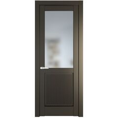 Межкомнатная дверь эмаль Profil Doors 2.2.2PM перламутр бронза остеклённая