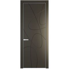 Межкомнатная дверь эмаль Profil Doors 6PE перламутр бронза глухая