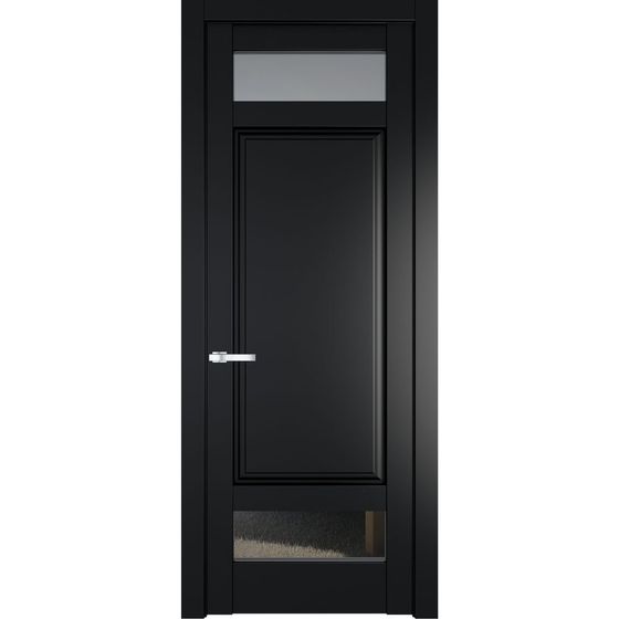 Межкомнатная дверь эмаль Profil Doors 4.3.4PD блэк остеклённая