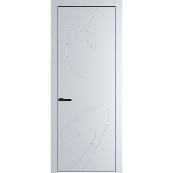 Фото межкомнатной двери эмаль Profil Doors 5PE вайт глухая кромка чёрная