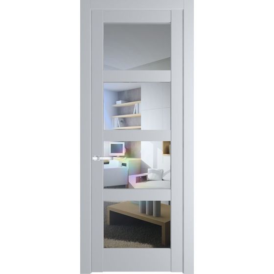 Межкомнатная дверь эмаль Profil Doors 4.4.2PD лайт грей остеклённая