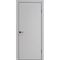 Межкомнатная дверь экошпон ДП 50 silver gray AL black