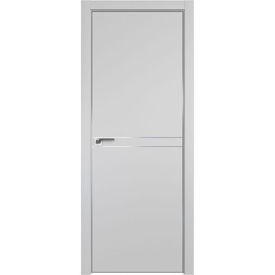 Межкомнатная дверь unilack Profil Doors 111E манхэттен с алюминиевым молдингом