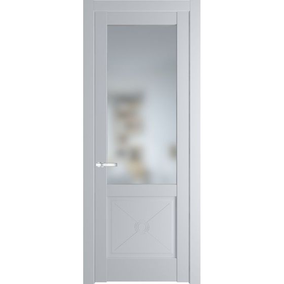 Межкомнатная дверь эмаль Profil Doors 1.2.2PM лайт грей остеклённая