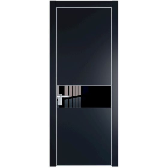 Profil Doors 17PA нэви блу профиль серебро стекло чёрный лак