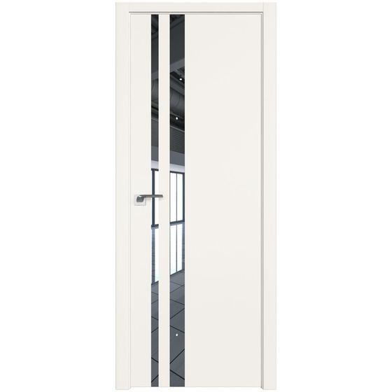 Межкомнатная дверь unilack Profil Doors 16E дарквайт со вставкой