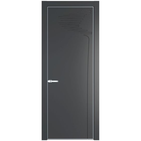 Profil Doors 25PA графит профиль серебро