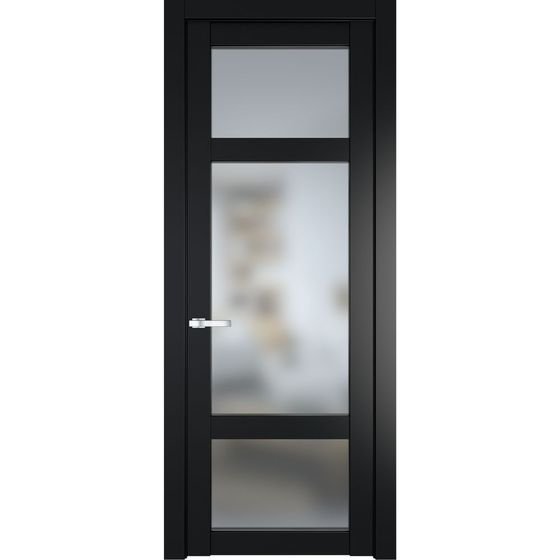 Межкомнатная дверь эмаль Profil Doors 1.3.2PD блэк остеклённая