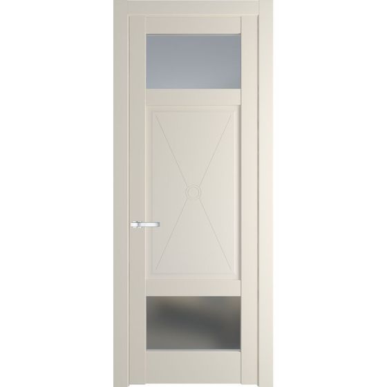 Межкомнатная дверь эмаль Profil Doors 1.3.2PM кремовая магнолия остеклённая