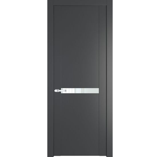 Межкомнатная дверь эмаль Profil Doors 1.4P графит стекло белый лак
