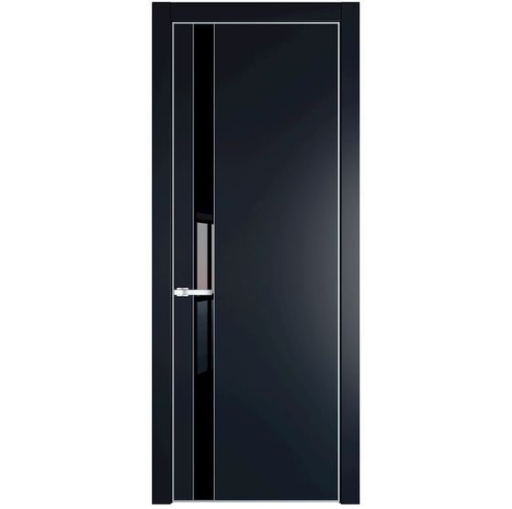 Profil Doors 18PA нэви блу профиль серебро стекло чёрный лак