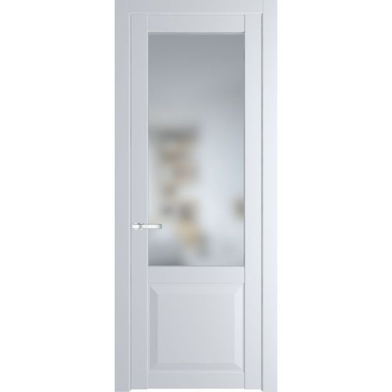 Межкомнатная дверь эмаль Profil Doors 1.2.2PD вайт остеклённая