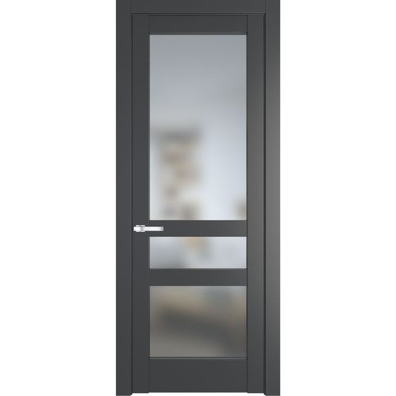 Межкомнатная дверь эмаль Profil Doors 3.5.2PD графит остеклённая