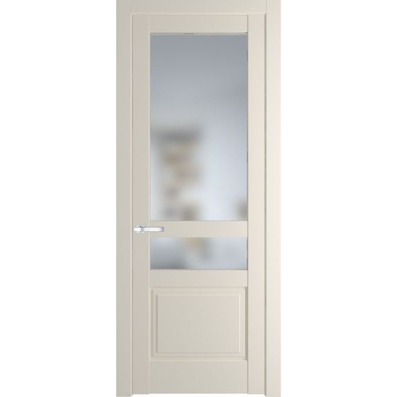 Межкомнатная дверь эмаль Profil Doors 3.5.4PD кремовая магнолия остеклённая
