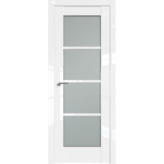 Межкомнатная дверь глянцевая Profil Doors 119L белый люкс остеклённая
