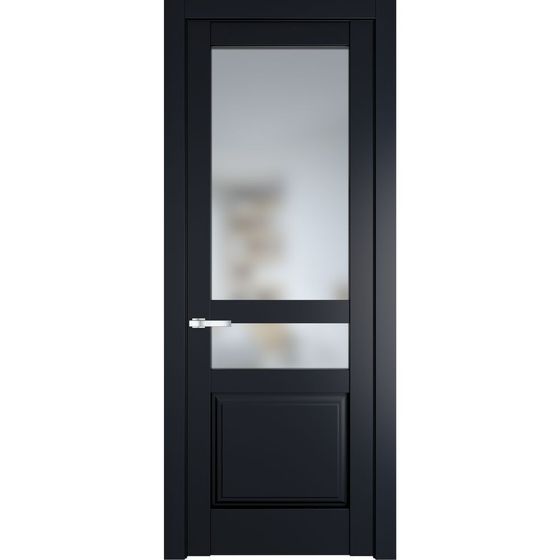 Межкомнатная дверь эмаль Profil Doors 4.5.4PD нэви блу остеклённая