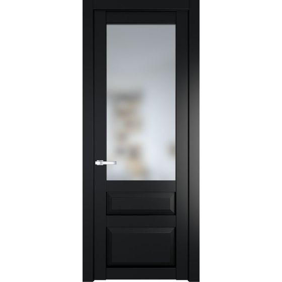 Межкомнатная дверь эмаль Profil Doors 2.5.3PD блэк остеклённая