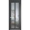 Межкомнатная дверь эмаль Profil Doors 2.7.2PD графит остеклённая