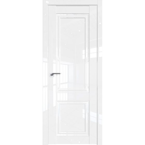 Межкомнатная дверь глянцевая Profil Doors 122L белый люкс глухая