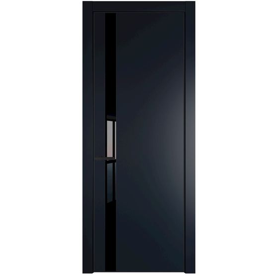 Profil Doors 18PA нэви блу профиль чёрный матовый стекло чёрный лак