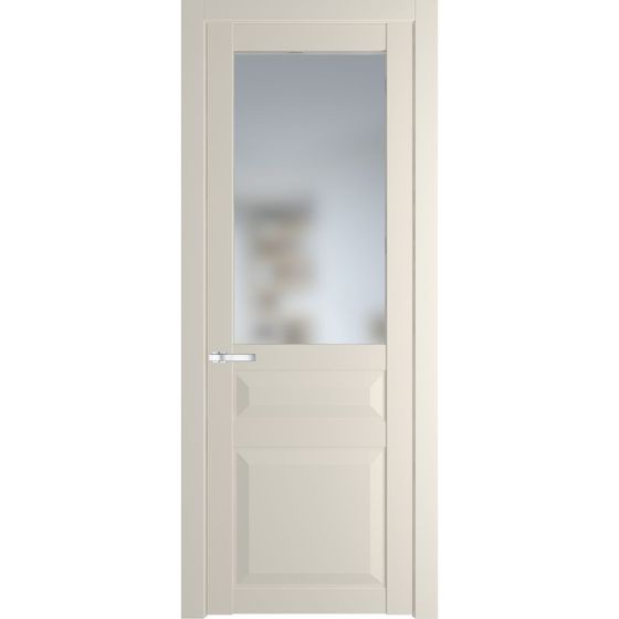 Межкомнатная дверь эмаль Profil Doors 1.5.3PD кремовая магнолия остеклённая