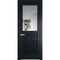 Межкомнатная дверь эмаль Profil Doors 2.3.2PM нэви блу остеклённая